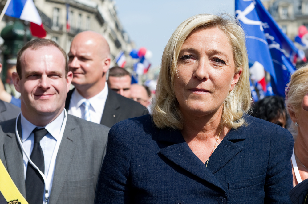 French National Front leader Marine le Pen. Copyright © Shutterstock: All Rights Reserved