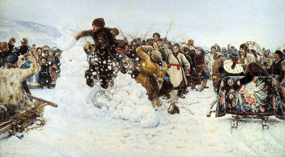 © Vasily Surikov, The Taking of the Snow Fortress (1891)