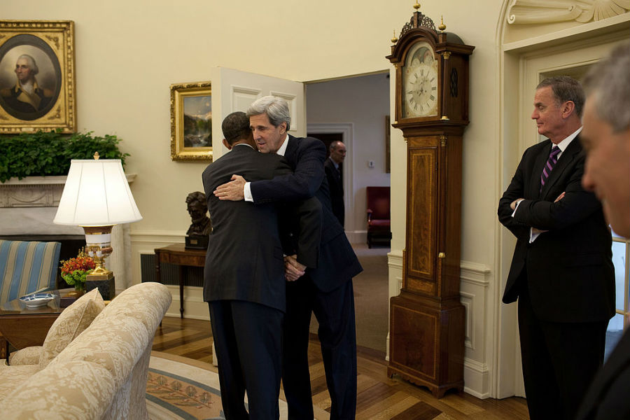 Barack Obama and John Kerry