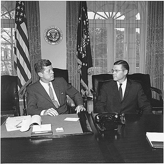 President Kennedy and Secretary McNamara
