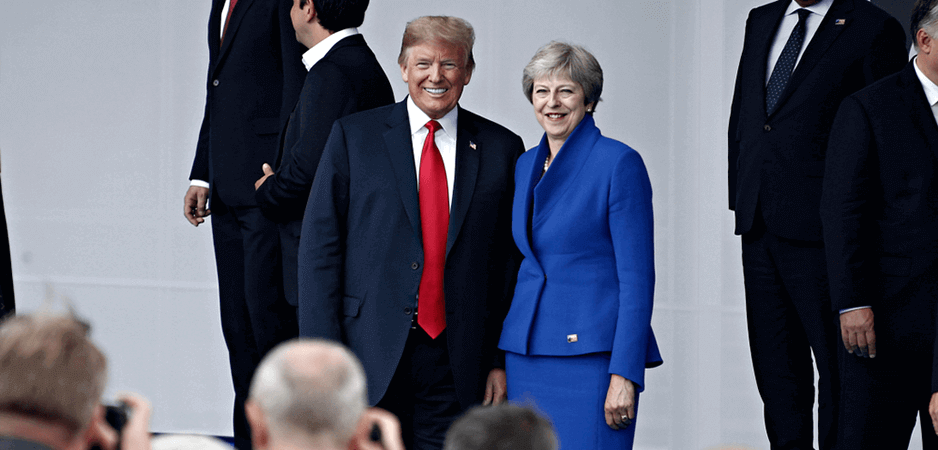 Donald Trump news, Trump latest, Trump UK visit, Trump baby balloon, Trump baby blimp, Theresa May news, Trump Brexit comments, US-UK relations, US news, US politics