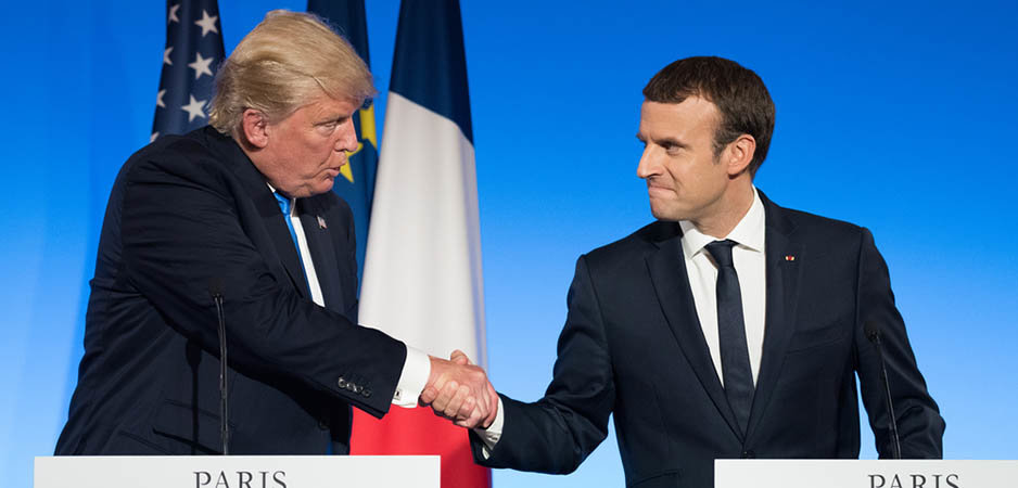 Donald Trump news, Donald Trump NATO comments, Donald Trump, Emmanuel Macron, Emmanuel Macron news, France, European Union army, European army, European News, NATO