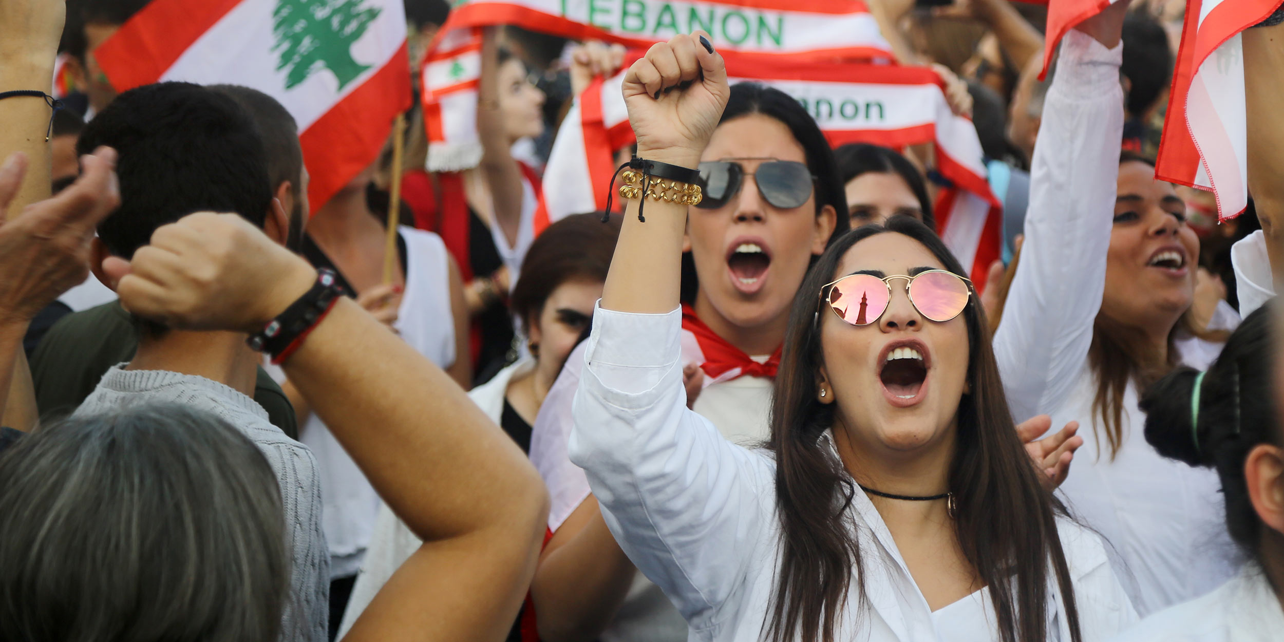 Protesters in Beirut, Lebanon on 11/22/2019 © Karim Naamani / Shutterstock