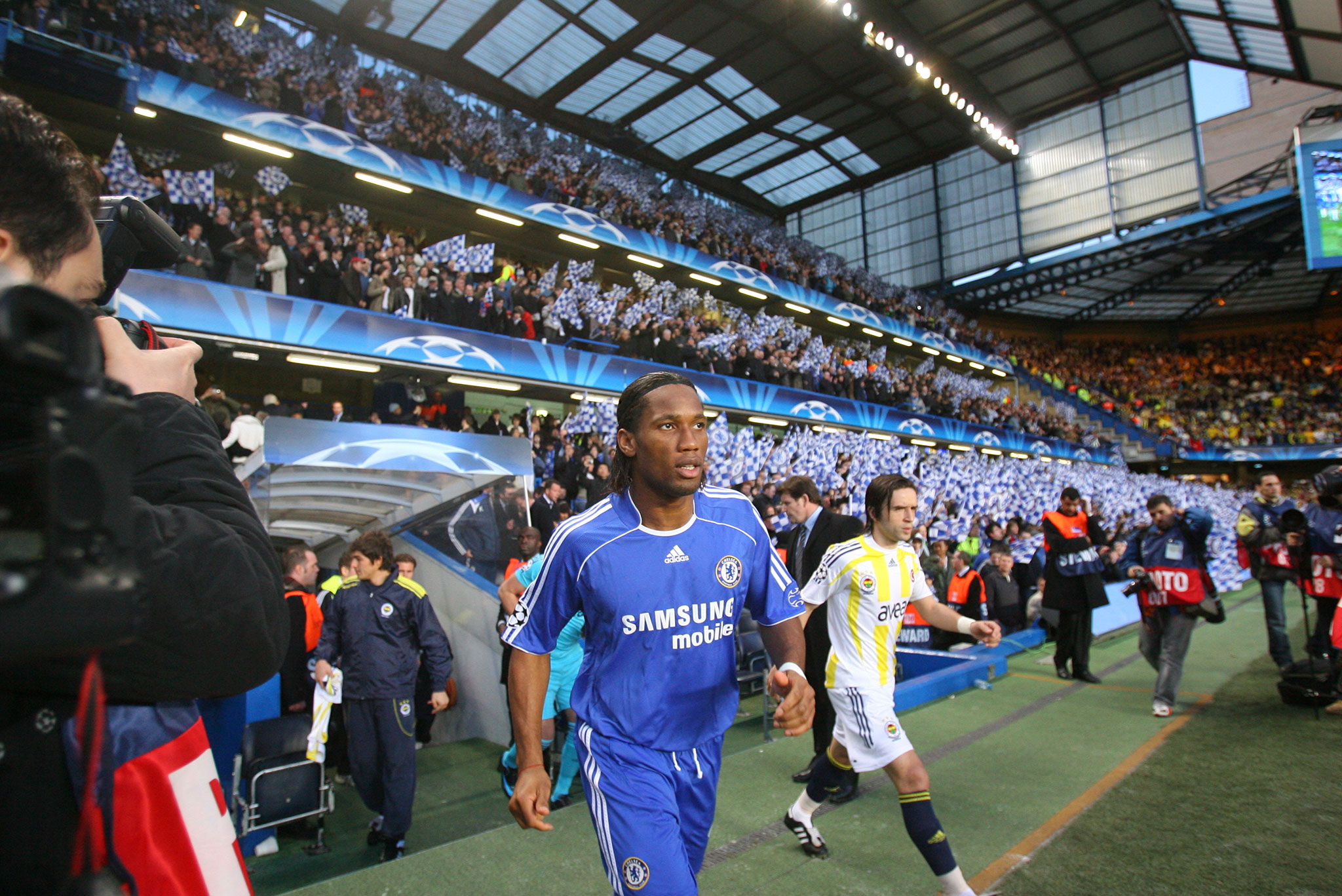 Didier Drogba at Stamford Bridge stadium on 8/4/2008. © photoyh / Shutterstock