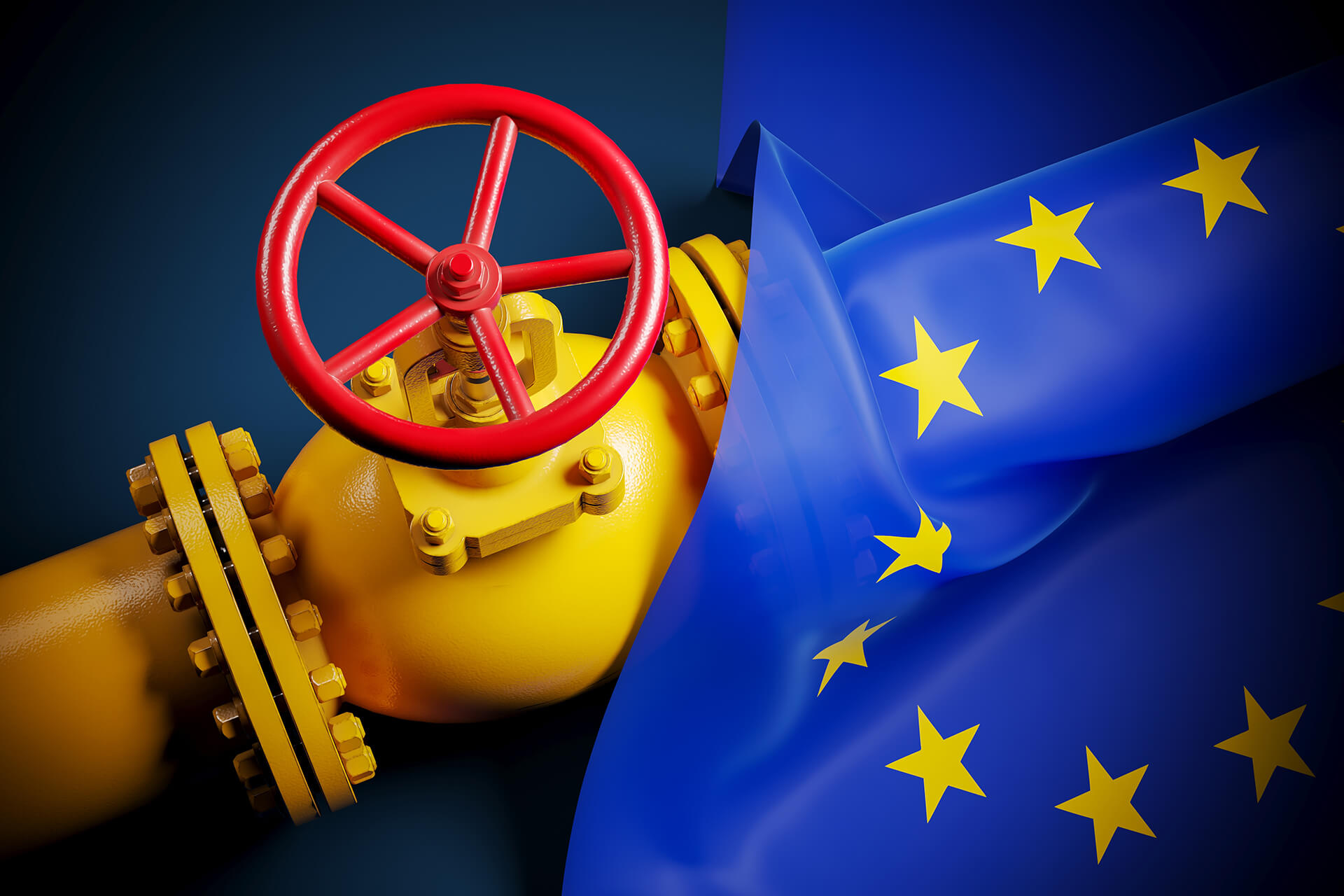 Gas valve pipeline Europe