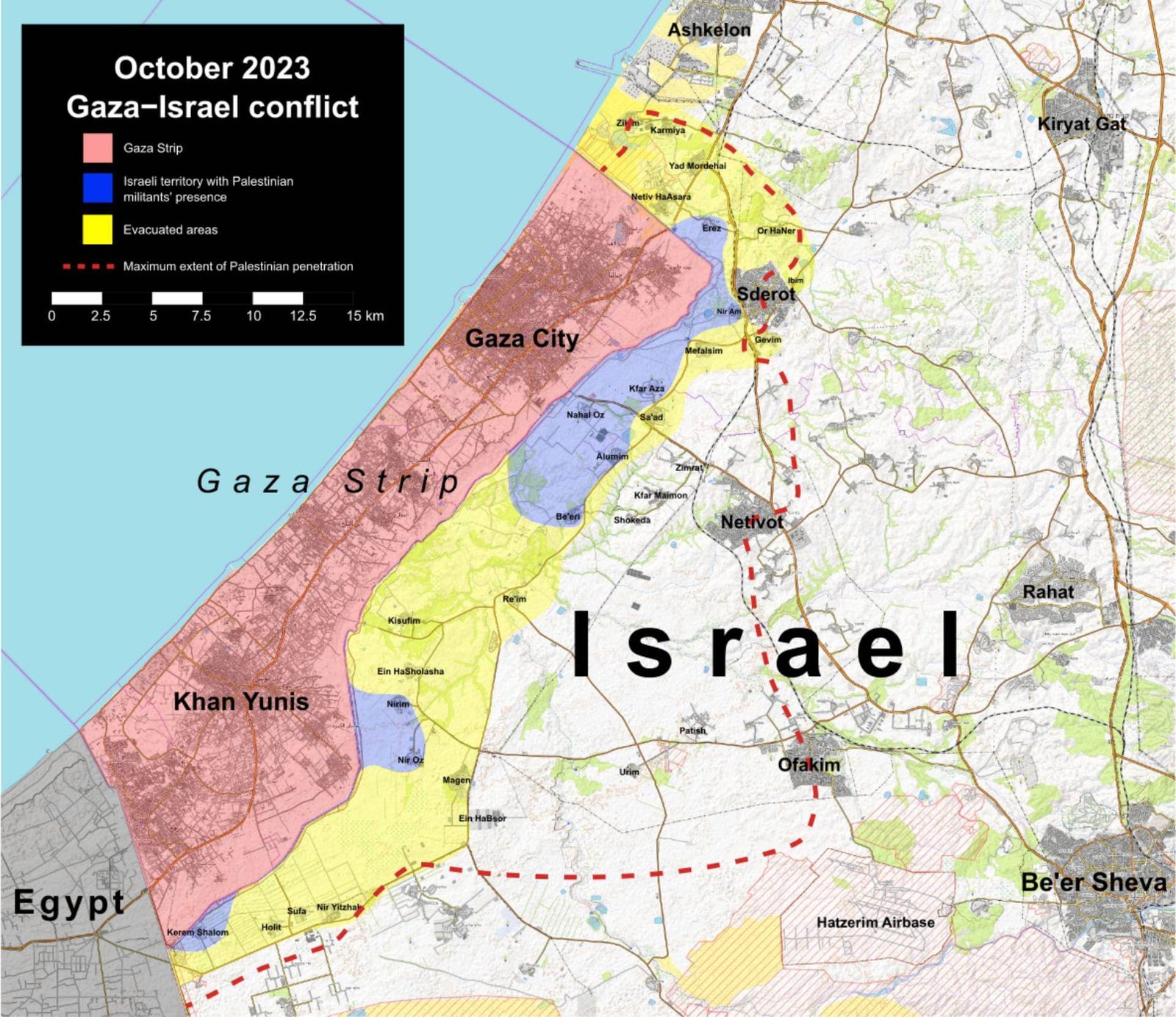 Israel Map Israel Map