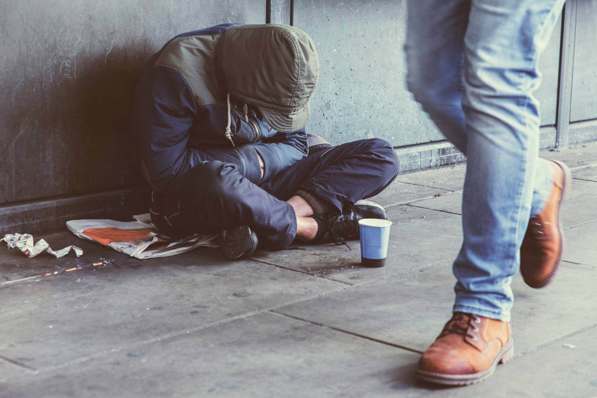 Homeless adult