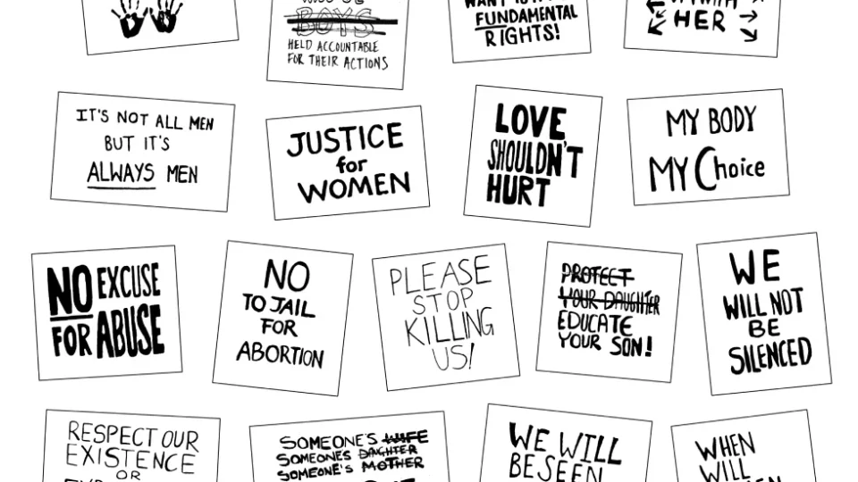 Womens rights protest