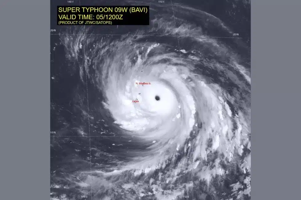 Tracking Super Typhoon Bavi, from the Marianas to China